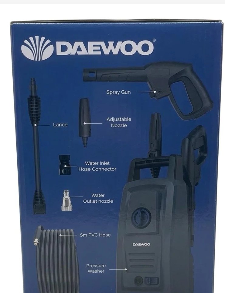 Daewoo Powerjet 105 Compact  Pressure Washer 1400W 105 bar patio/Car new!
