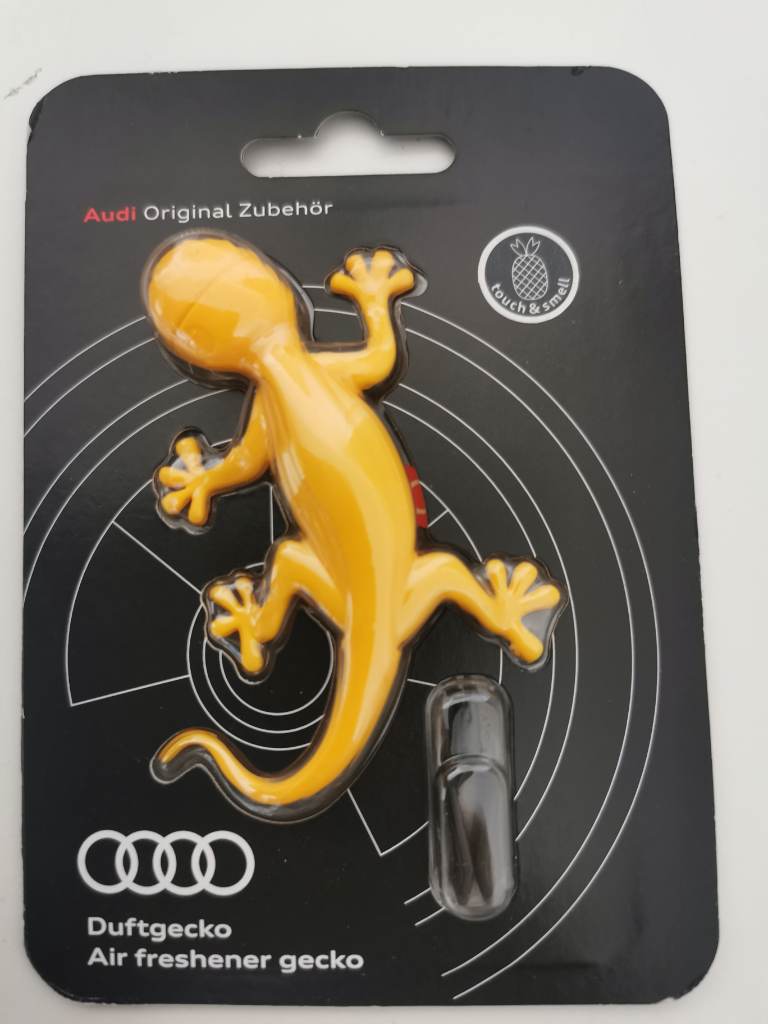 Audi Air Freshener Gecko Yellow Tropical