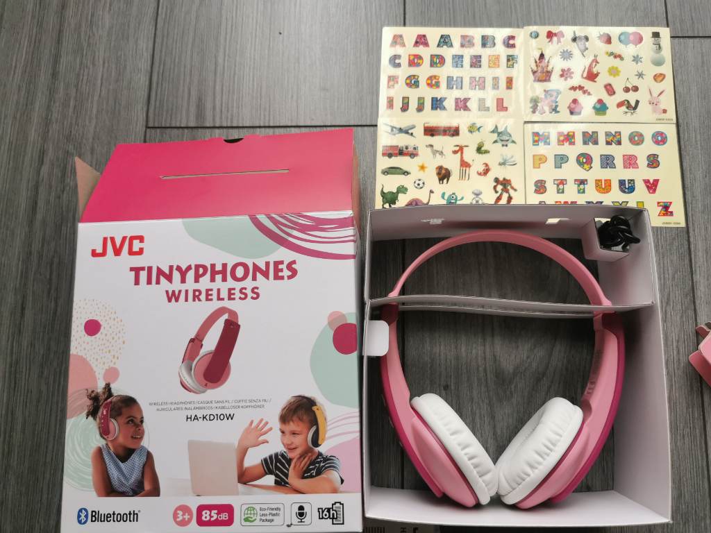 JVC HA-KD10W Wireless Tinyphones for Kids - Pink.
