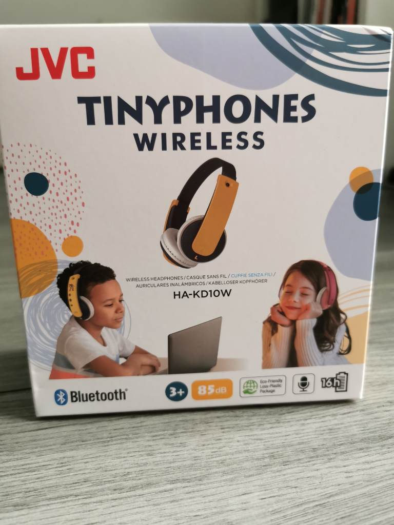 JVC HA-KD10W Wireless Tinyphones for Kids - yellow