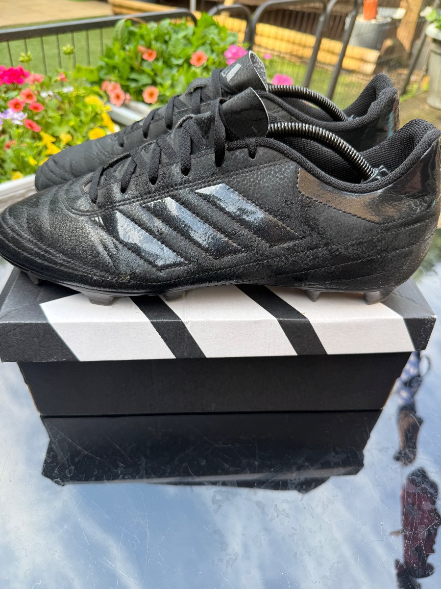 Adidas Goletto VIII FG Football Boots Black UK 12 EU 47 1/3 Firm Ground Soccer