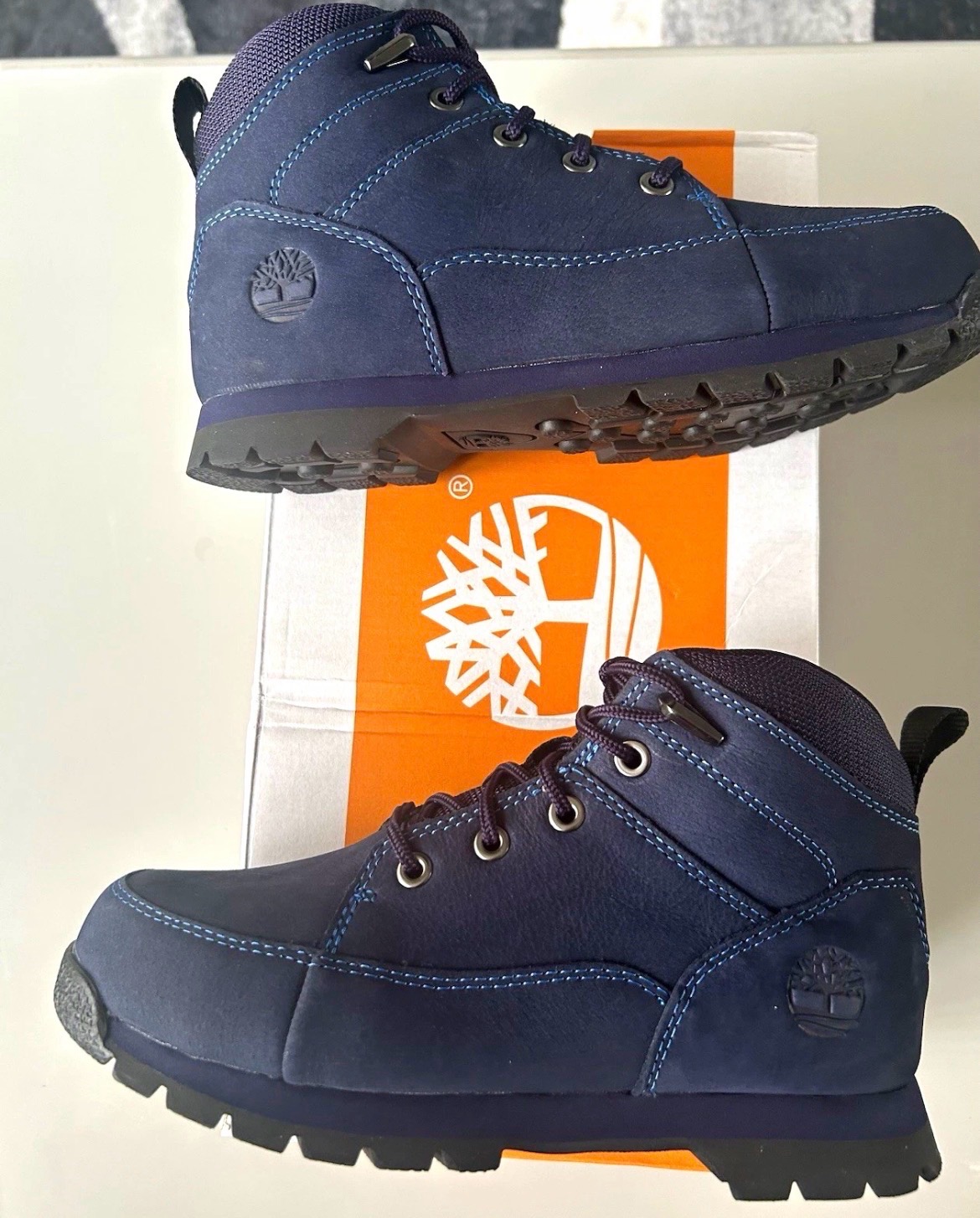 Timberland Navy Blue boots UK 3.5