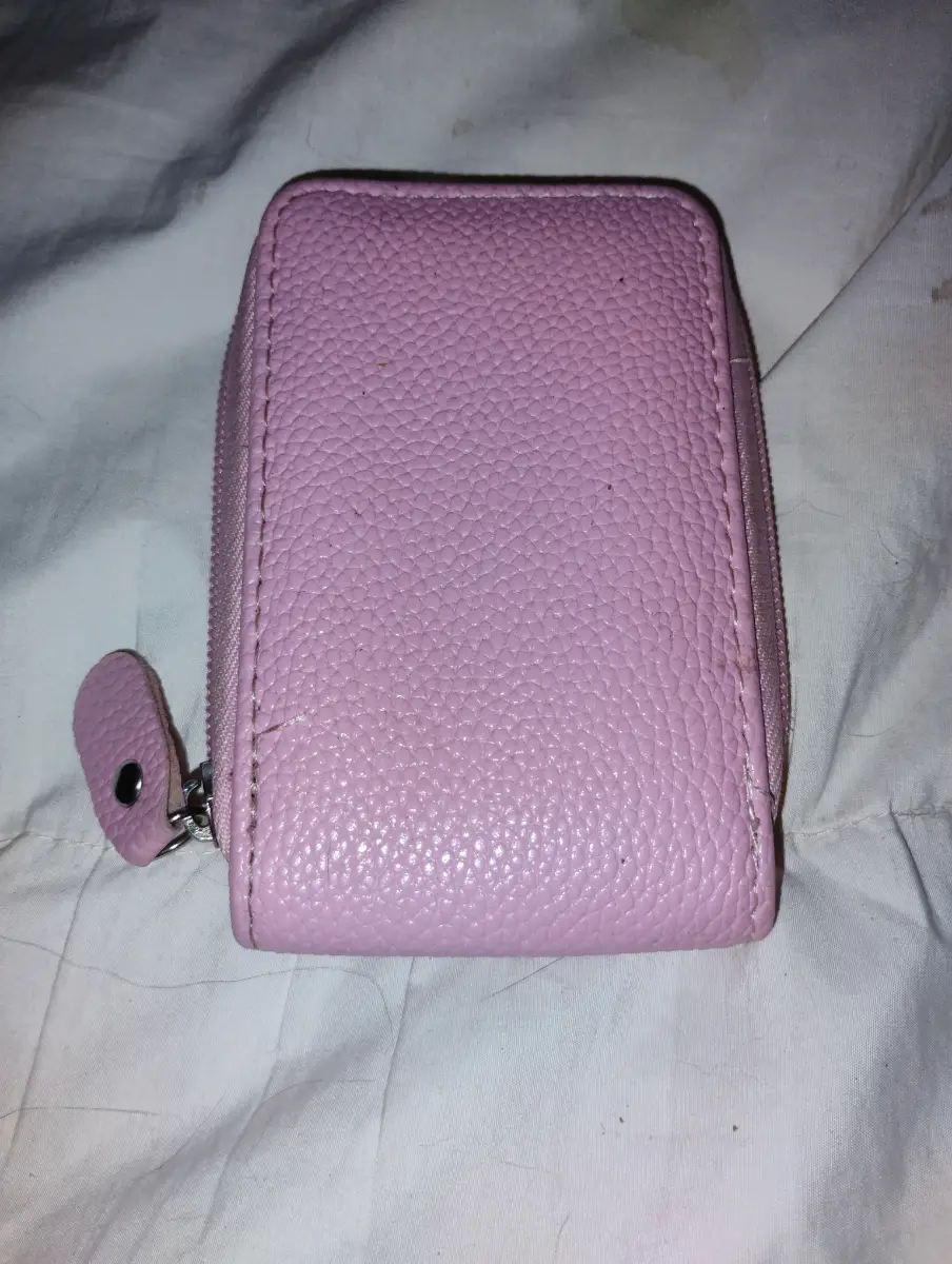 Pink card wallet