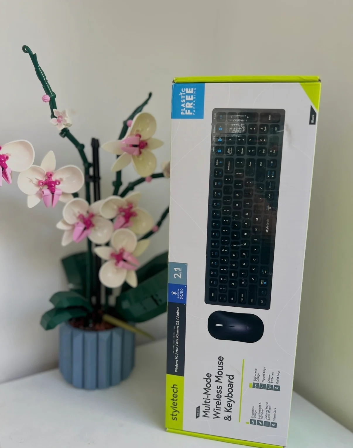 StyleTech MK650 Wireless Keyboard & Mouse Set | Black | Very Good Condition