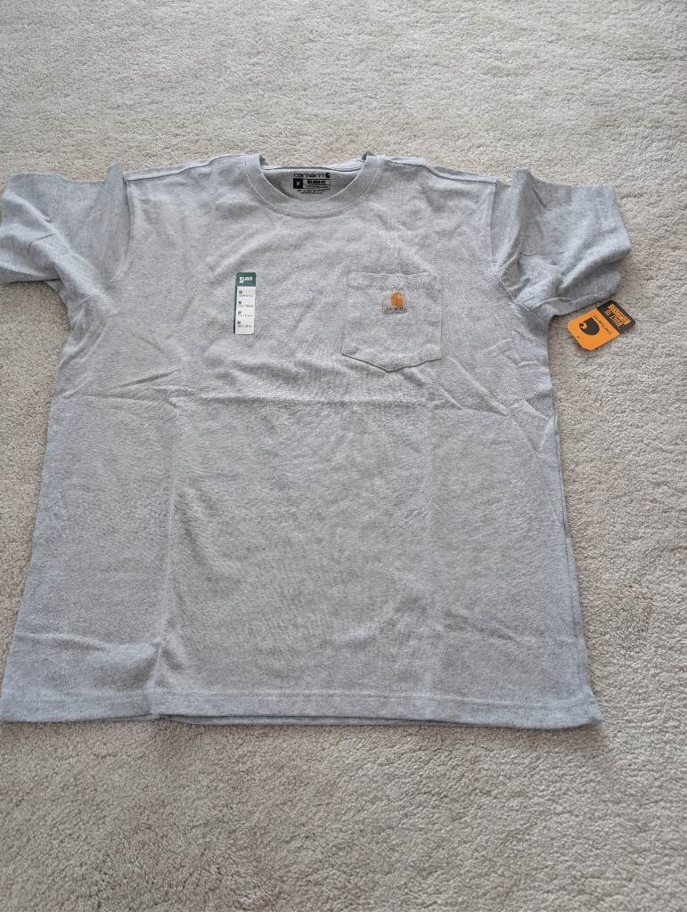 Mens carharrt pocket tee BNWT size medium grey