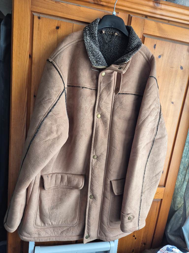 Men's Faux Suede Coat