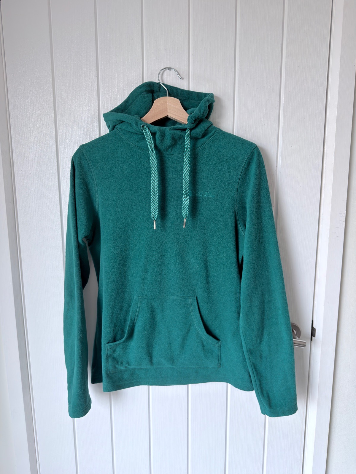 Mountain Warehouse Womens Green Fleece Hoodie Pullover Pocket Size UK 10