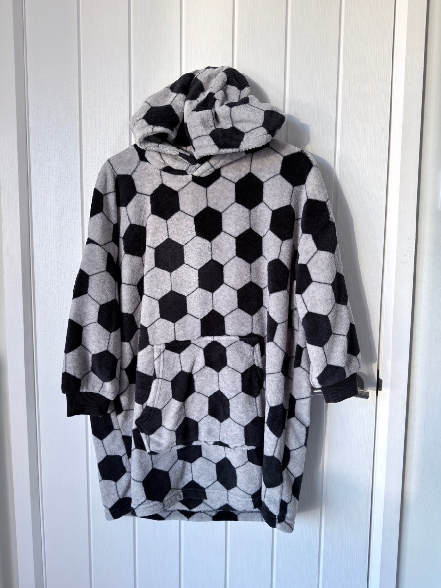 M&S Kids Football Oversized Fleece Hoodie | Age 9-10 Years