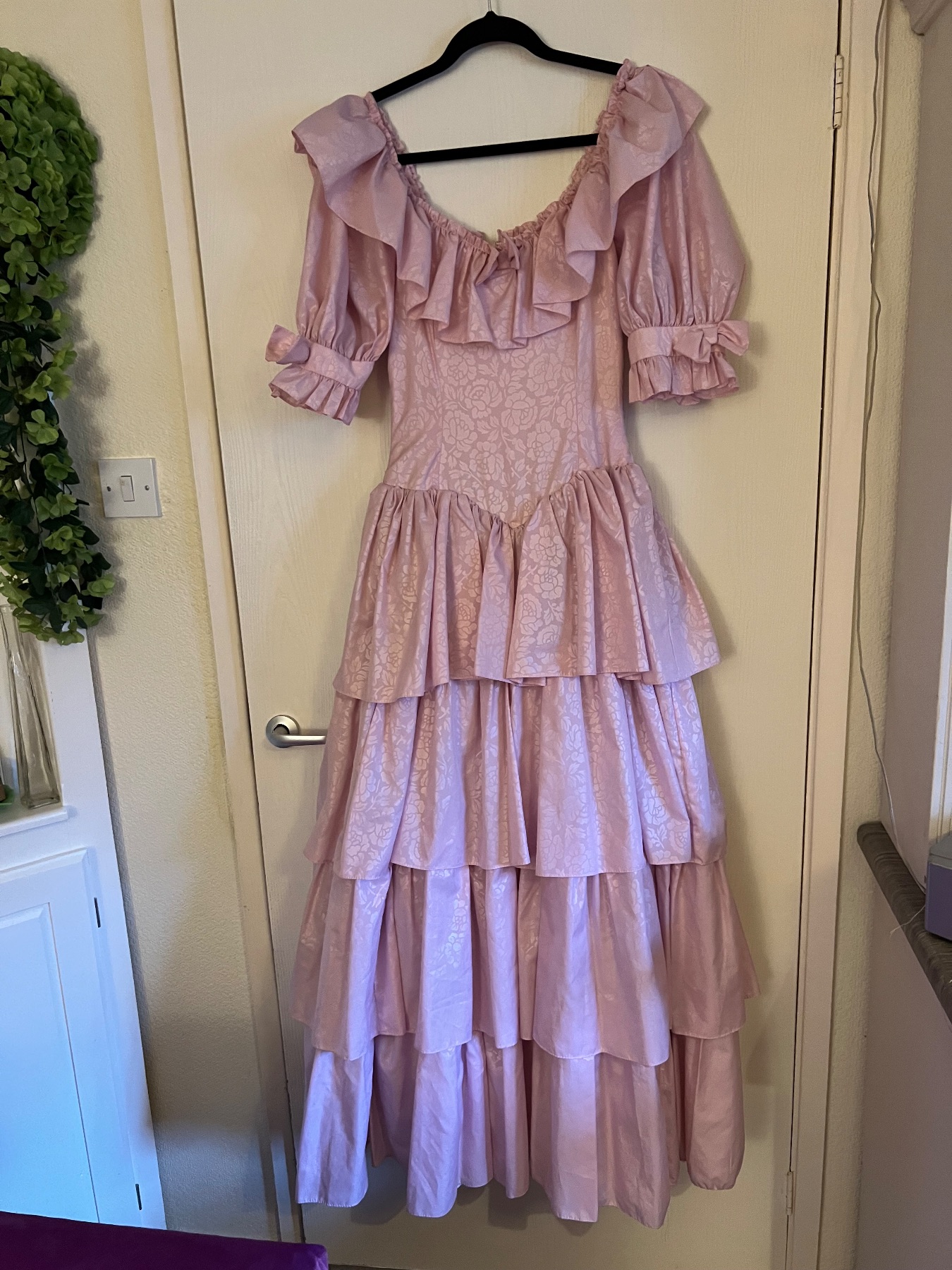 Vintage 1980’s Blush Pink Tiered Ballgown - Modern Size 8