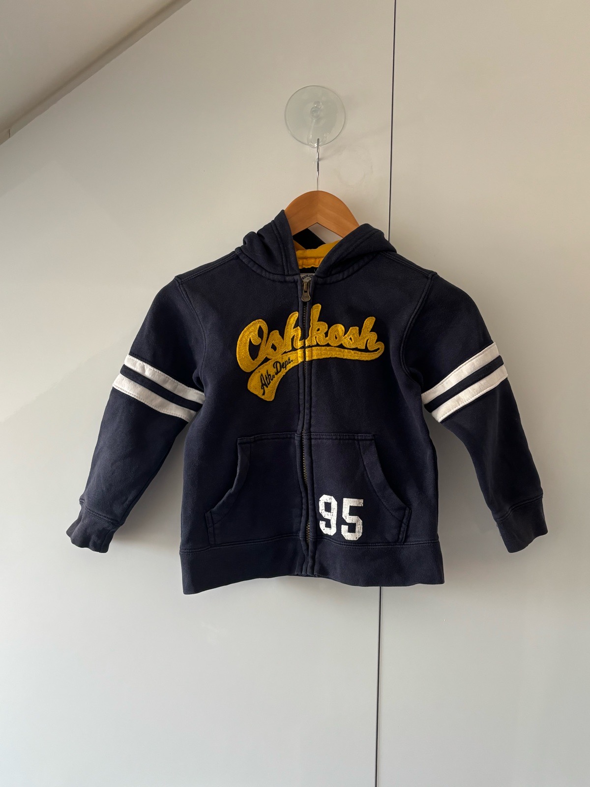 OshKosh B'gosh Boys Navy Blue Zip-Up Hoodie 5-6