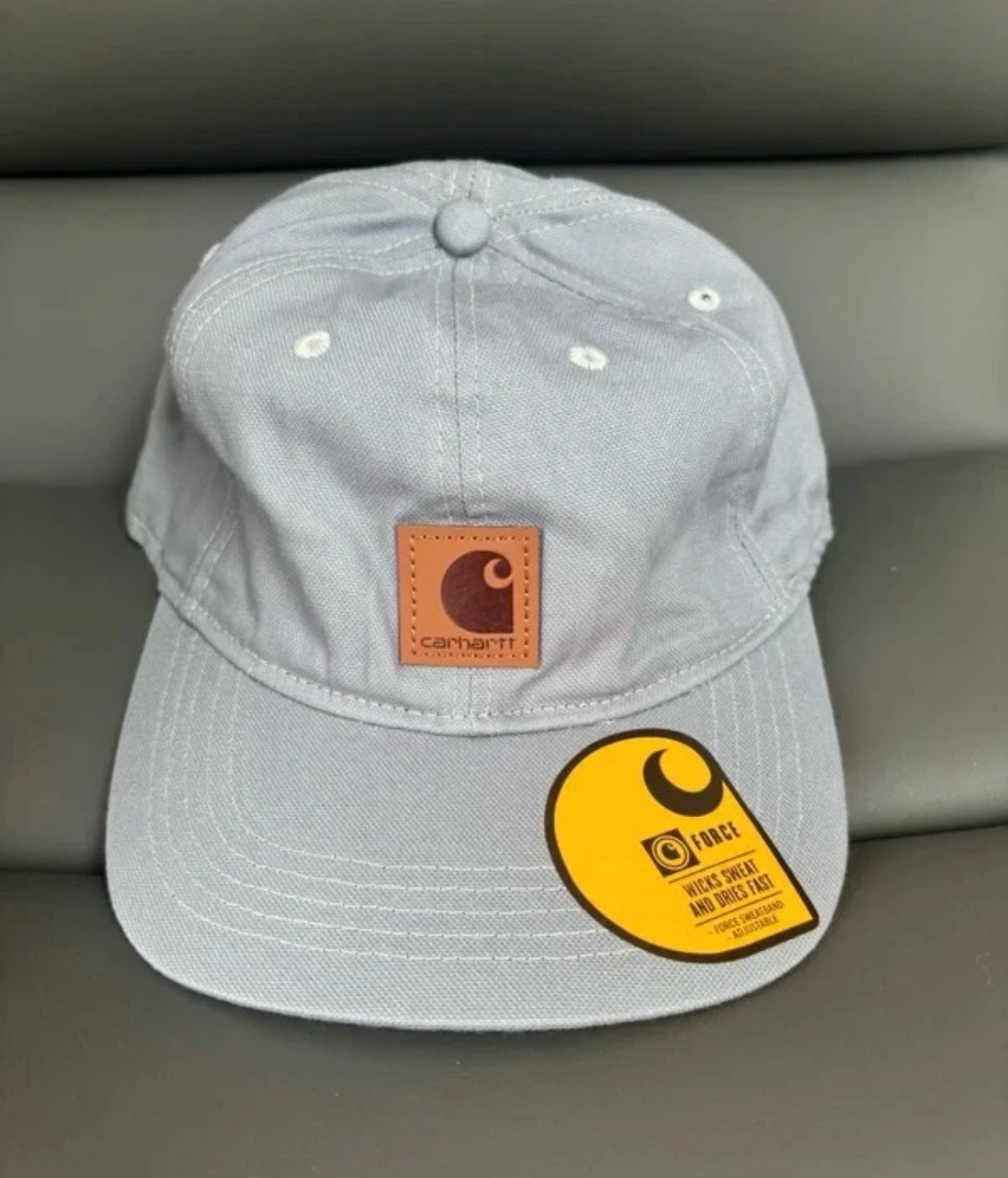Carhartt Canvas Logo Baseball Cap (Odessa Hat) – Carhartt Light Grey – Brand New