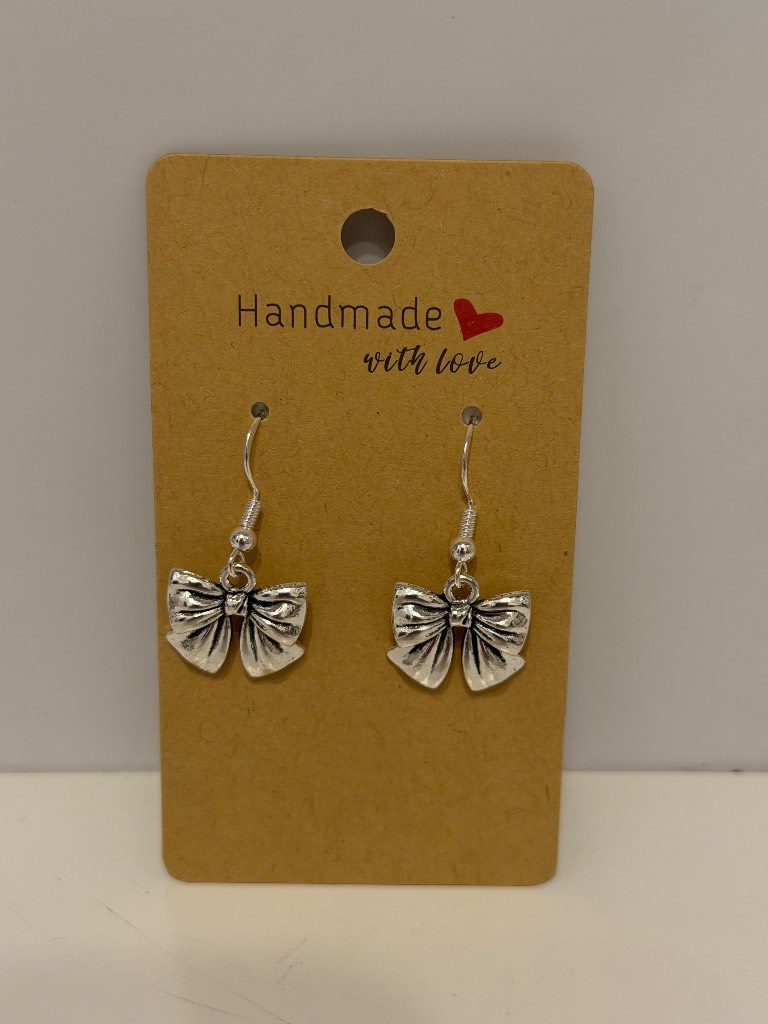 Sterling Silver Earrings - Bows - Brand New & Sealed!!