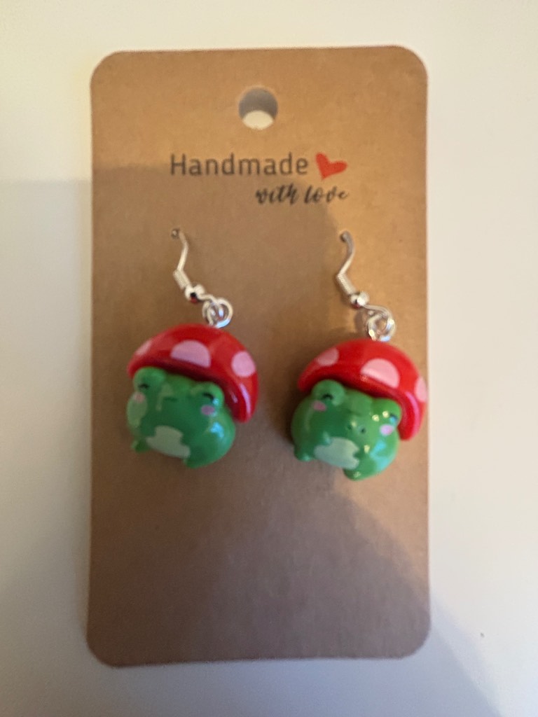Sterling Silver Earrings - Toads - Brand New & Sealed!!