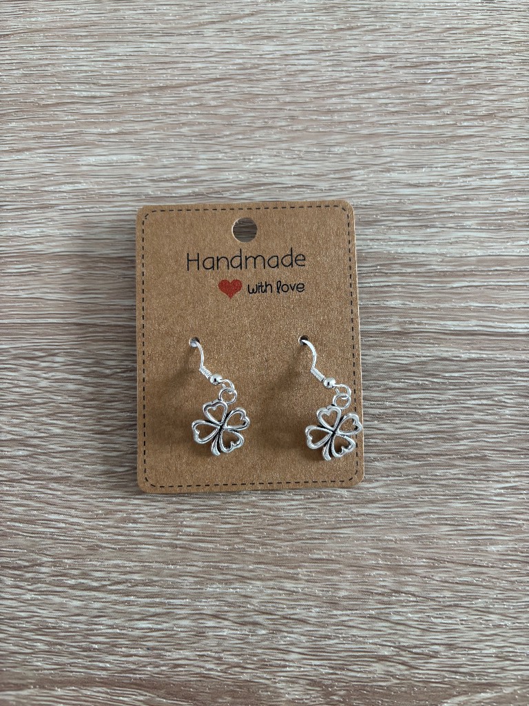Sterling Silver Earrings - 4 Leaf Clover - Brand New & Sealed!!