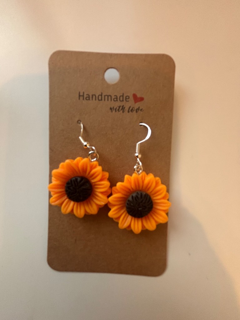 Sterling Silver Earrings - Sunflowers - Brand New & Sealed!!