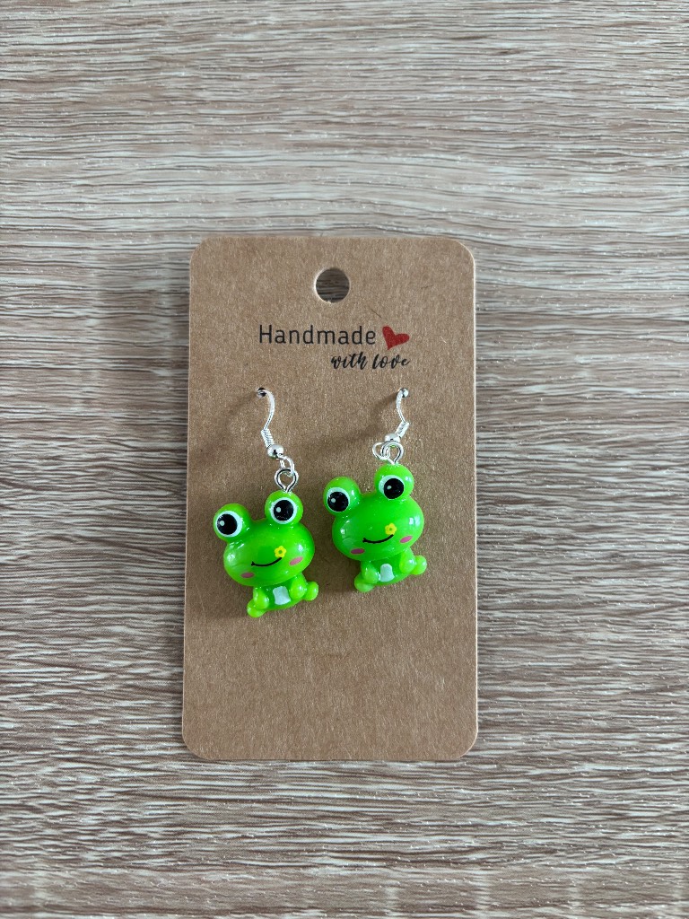 Sterling Silver Earrings - Frogs - Brand New & Sealed!!
