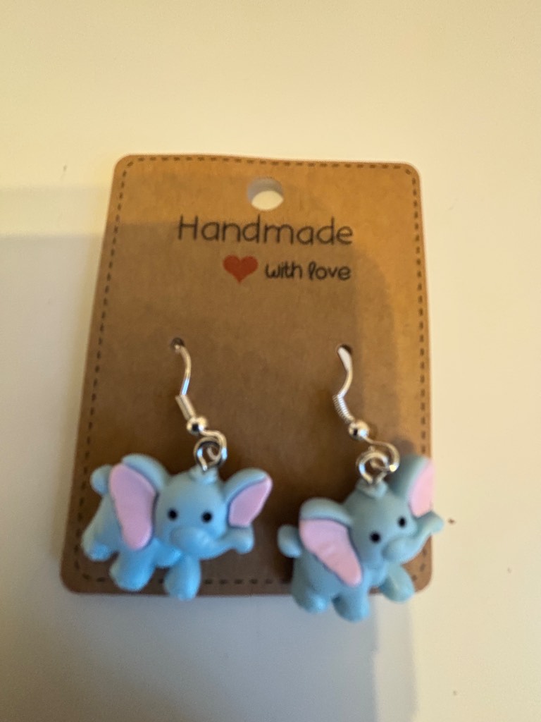 Sterling Silver Earrings - Elephants - Brand New & Sealed!!