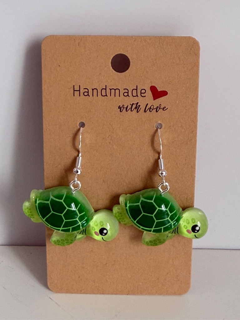 Sterling Silver Earrings - Turtles - Brand New & Sealed!!