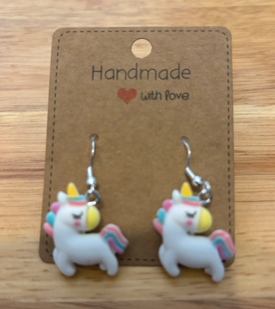 Sterling Silver Earrings - Unicorns - Brand New & Sealed!!