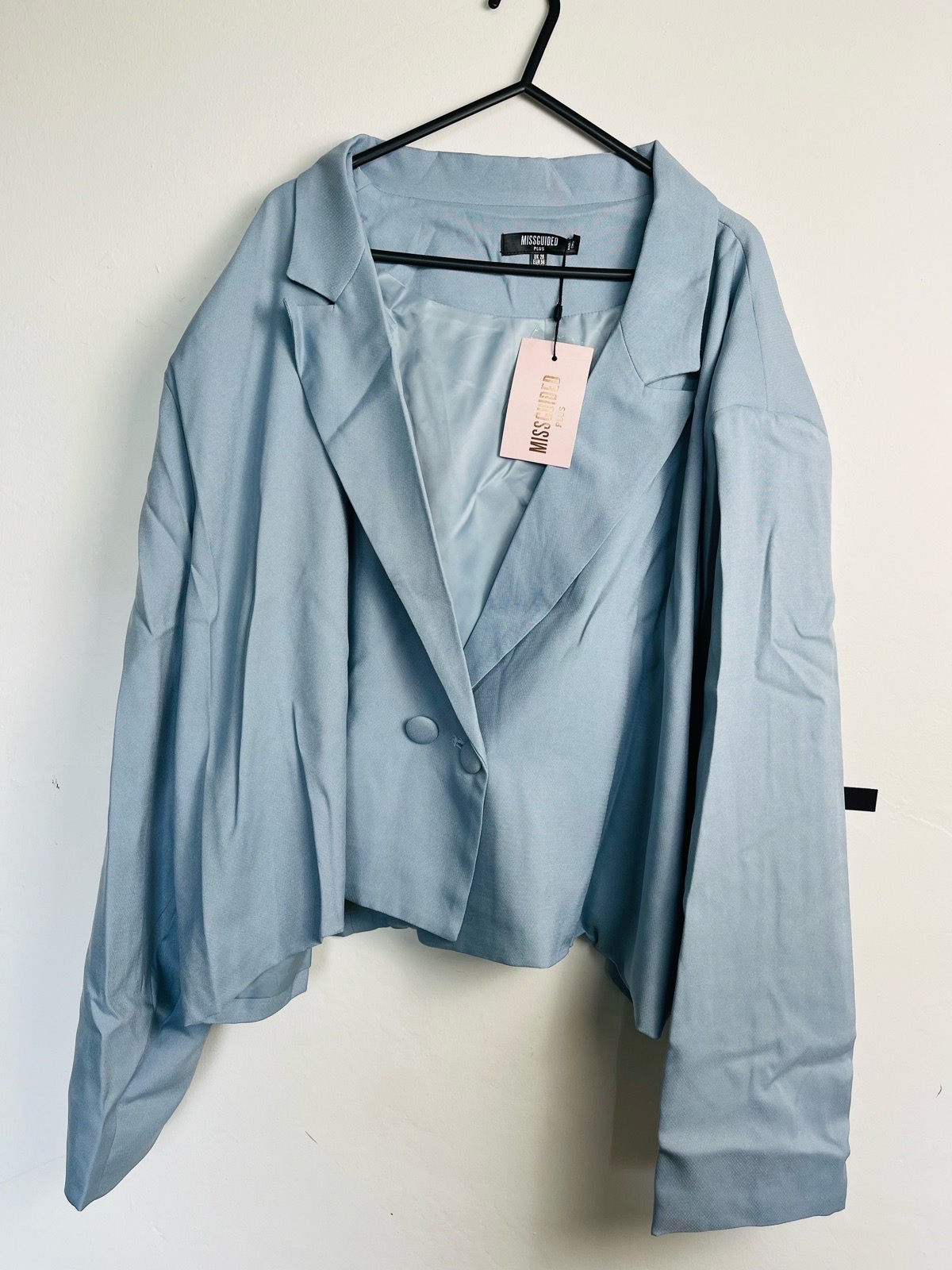 Missguided plus cropped blazer