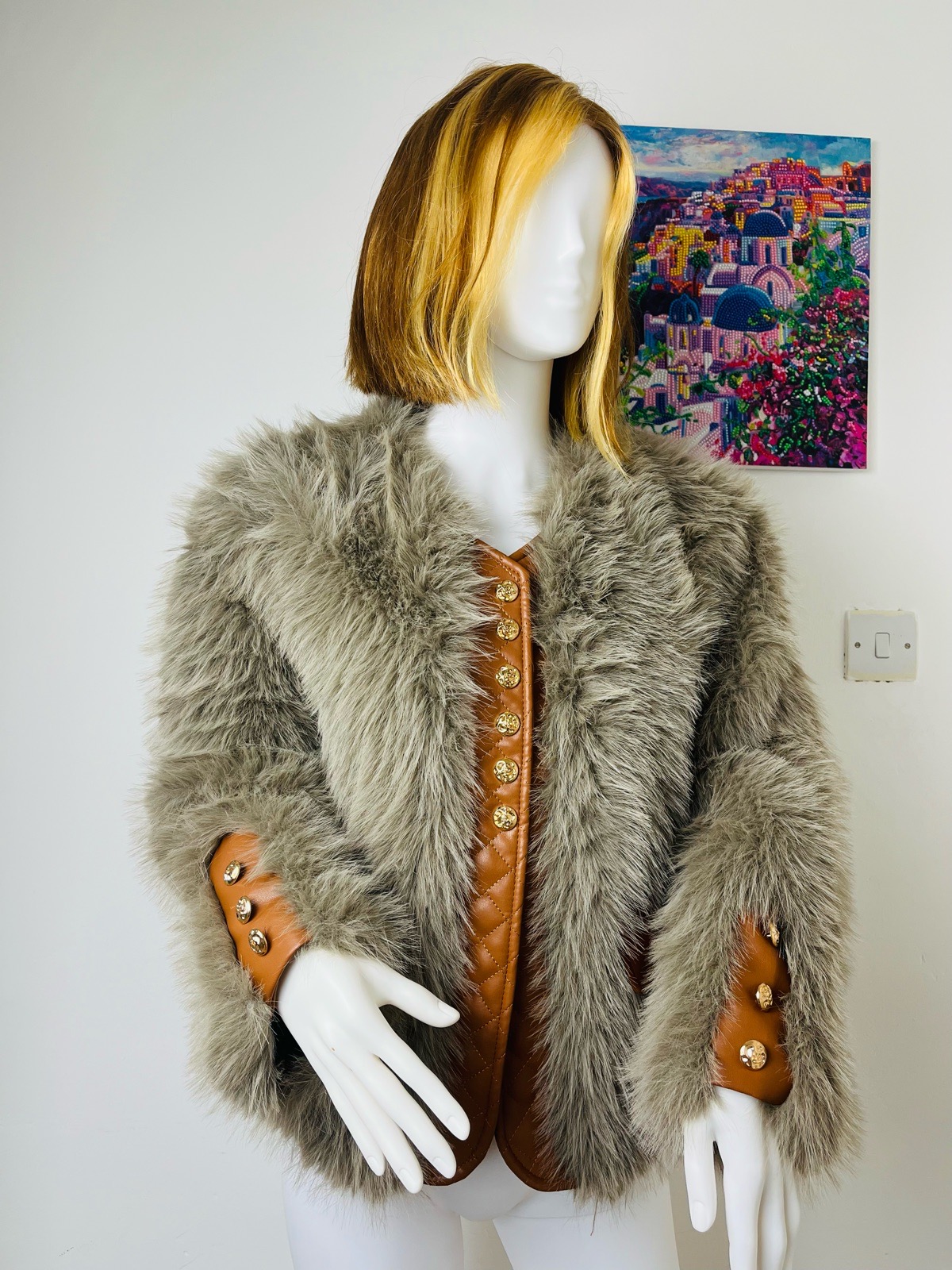 TikTok trendy faux fur coat