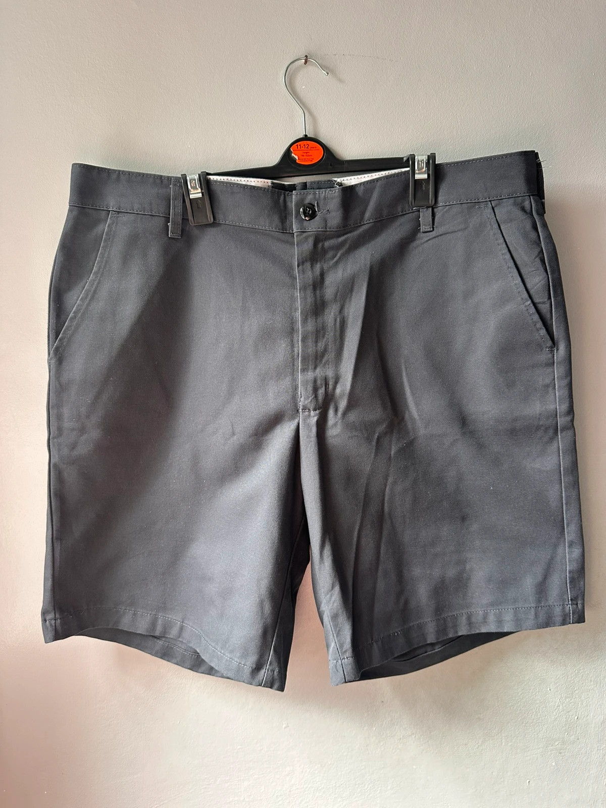 Red Kap Men's Grey Work Shorts | Waist 40 | Durable Chino Style
