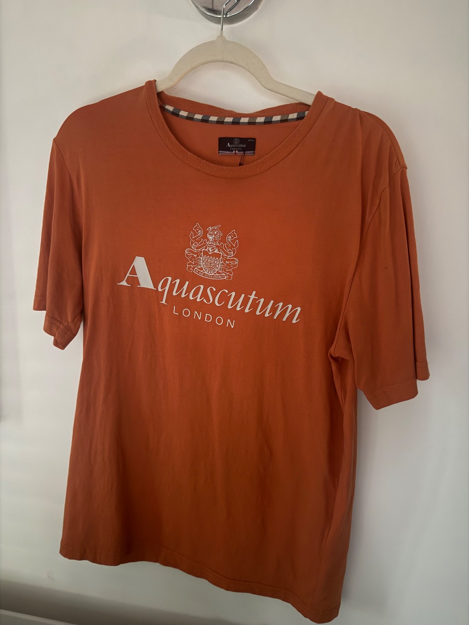 Aquascutum Tee Orange/Burnt Orange Size M