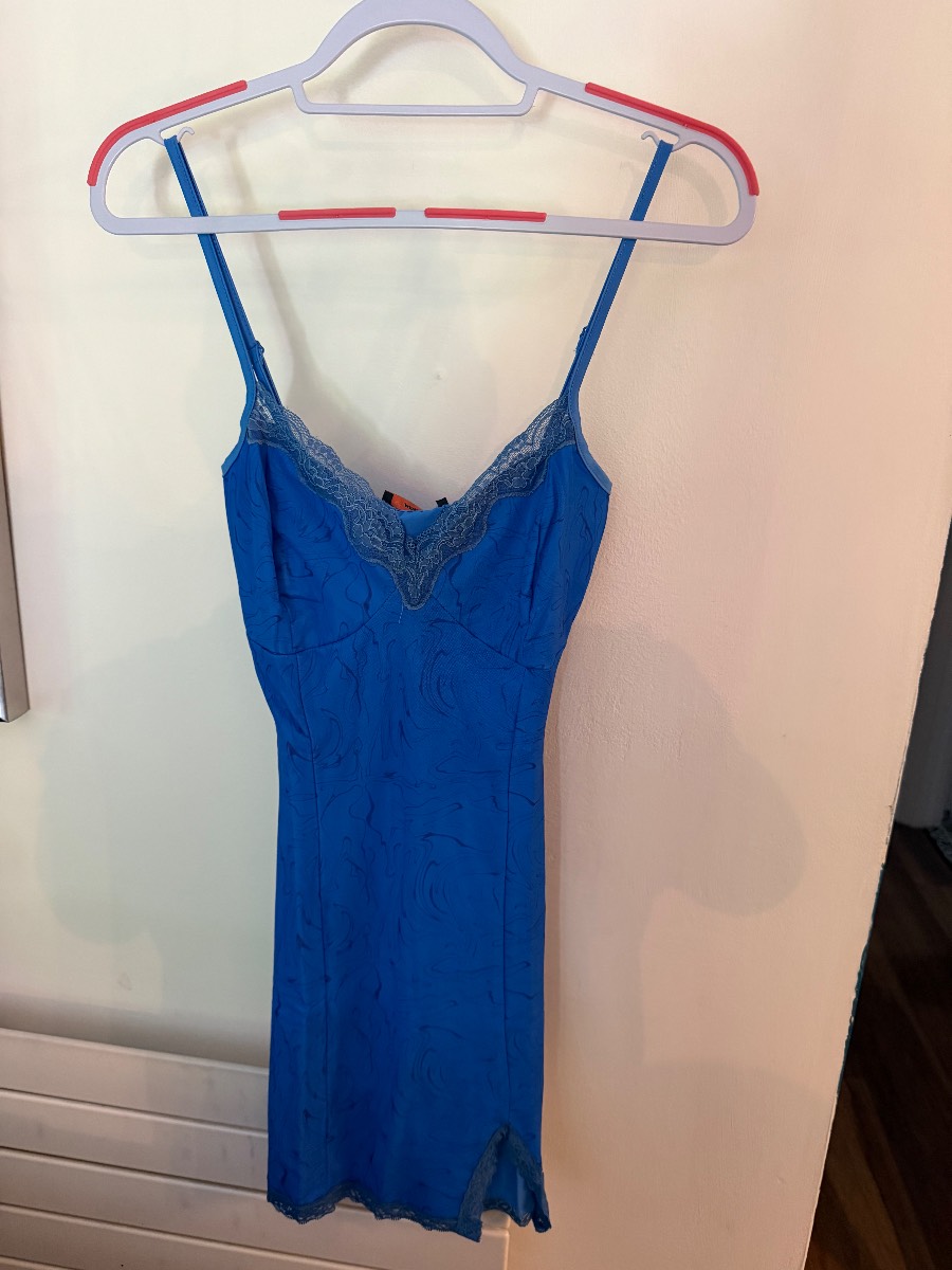 Mesh Print Mini Dress Size 8