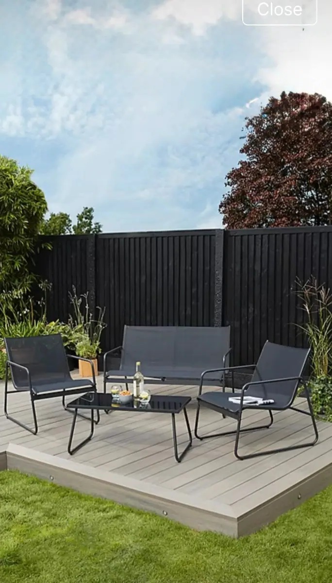Asda george garden chair snd table set new summer sale