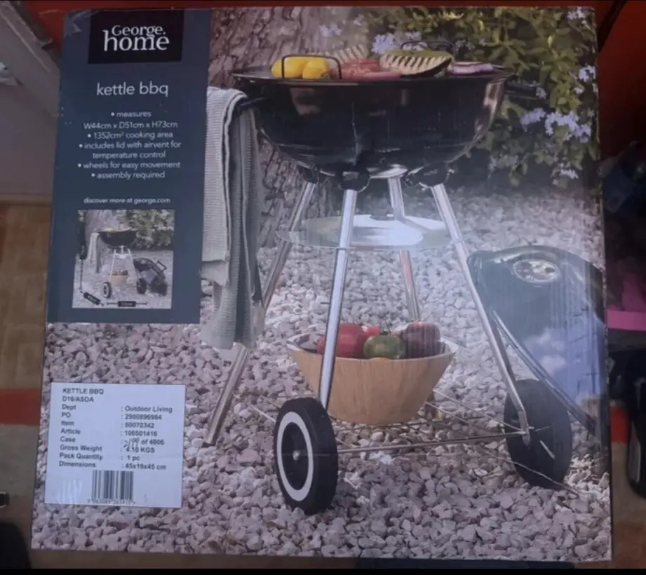 Asda george barbecue grill new sale now on