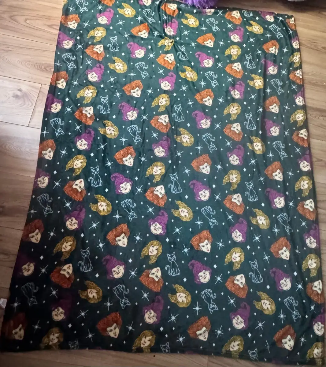 Disney blanket new not used hocus pocus blanket