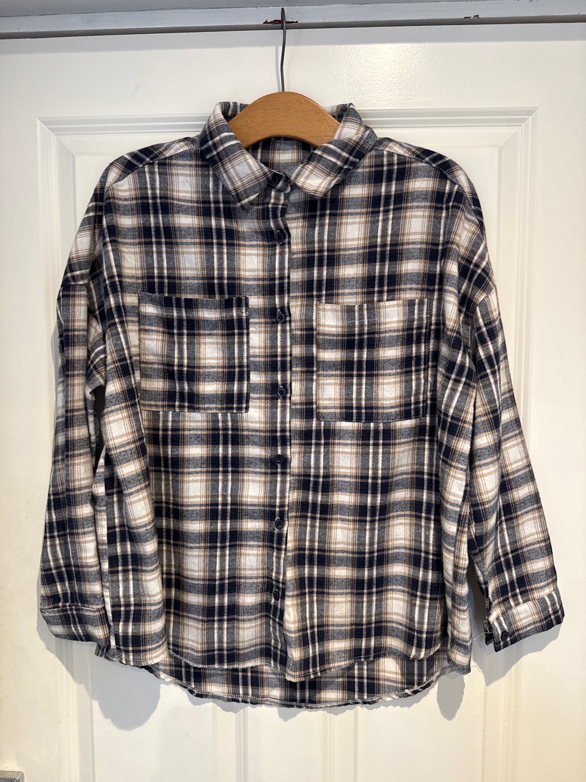 Ladies long sleeve checked shirt (Size 8)