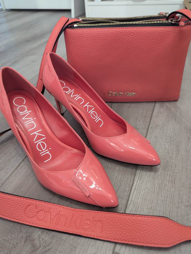 Stunning coral Calvin Klein shoes