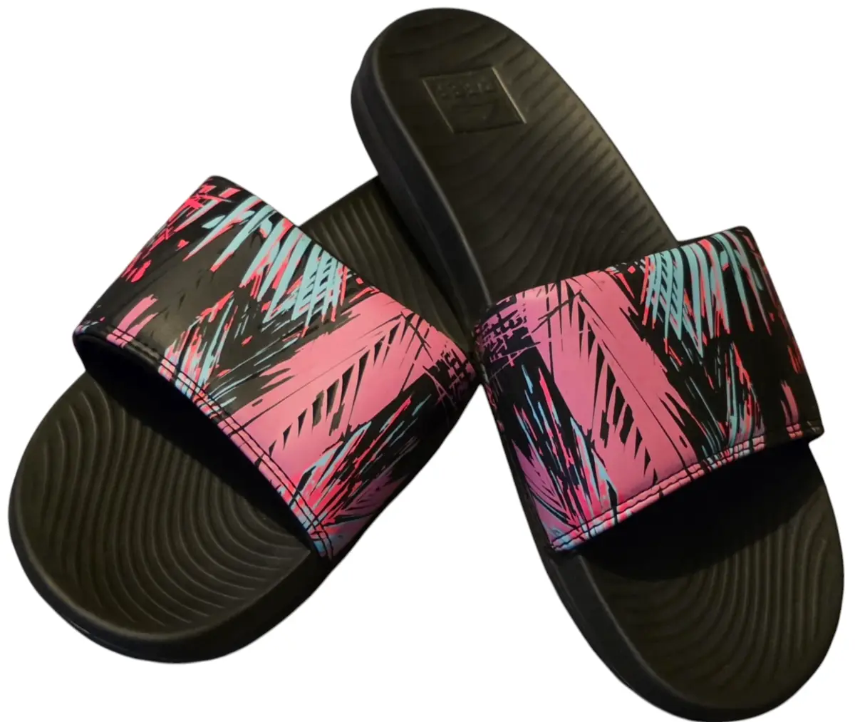 Ladies Women's Reef Palm Fronds Sliders - Size 41
