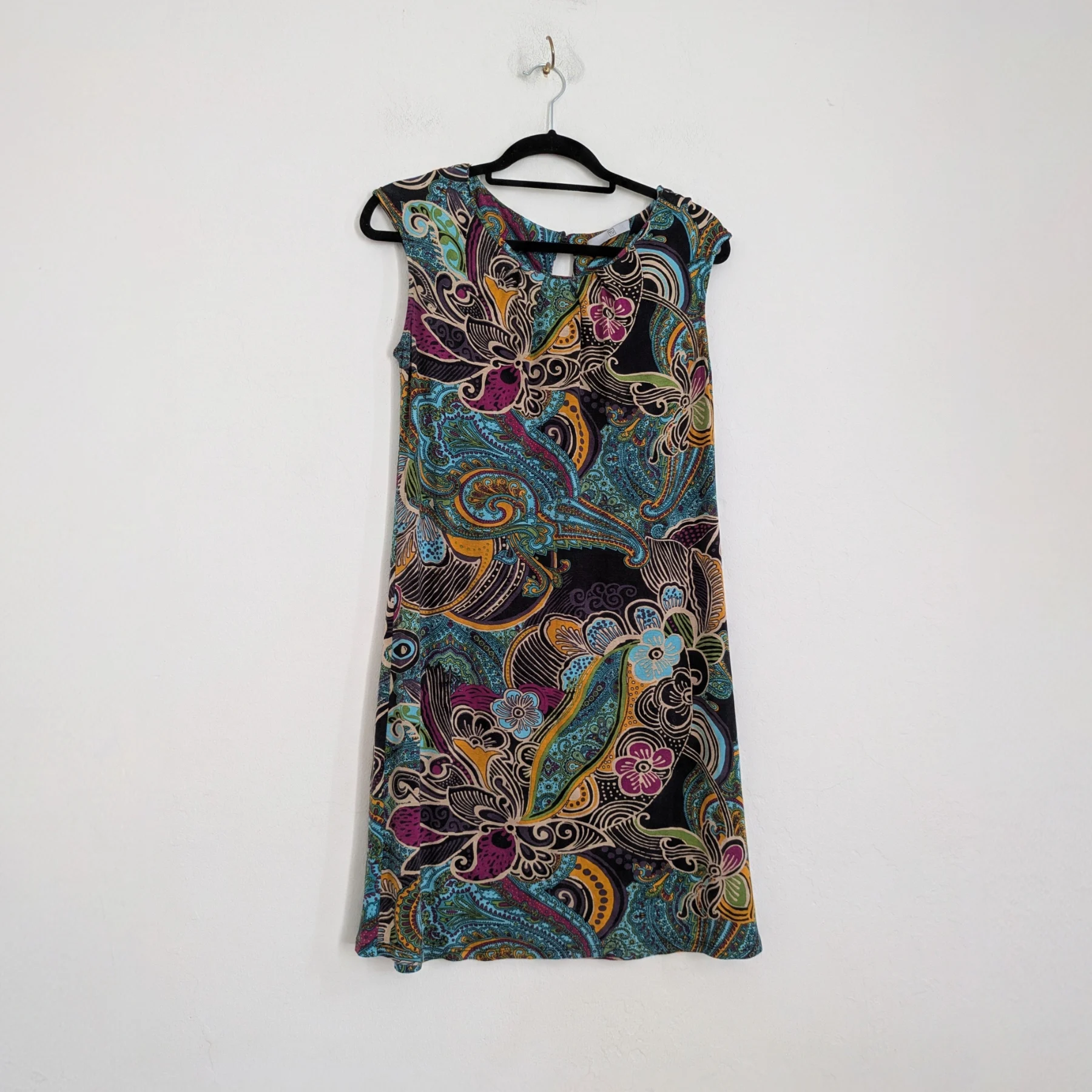 Colourful gathered bodice multicoloured fitted stretchy Tu k