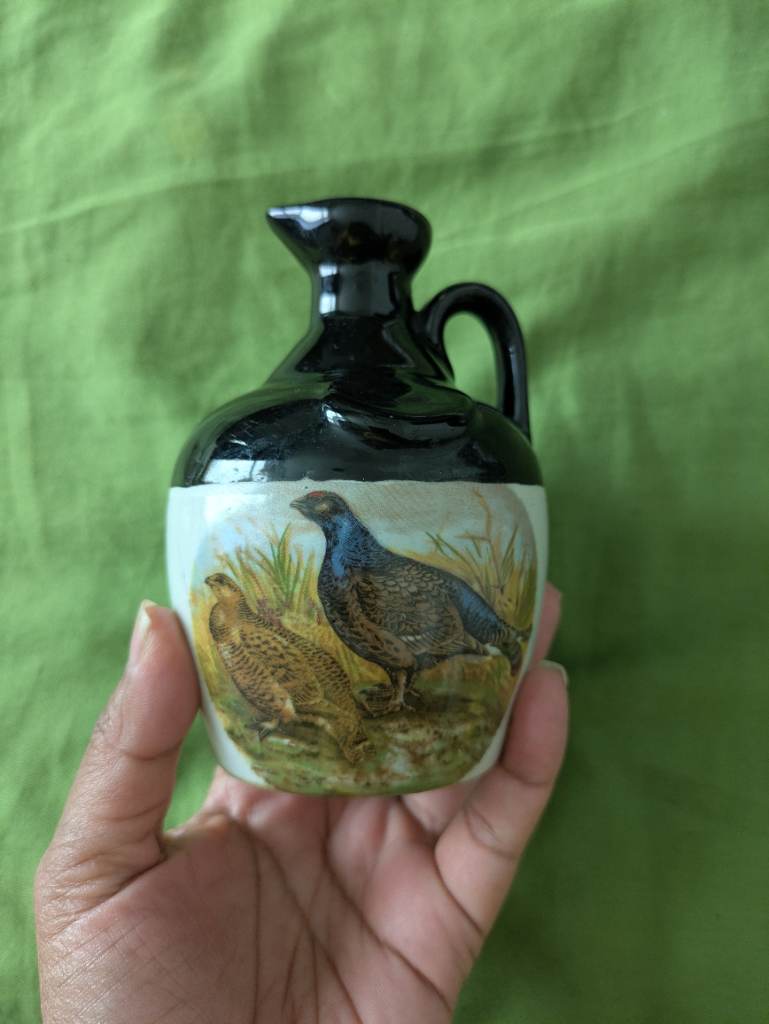 Vintage handcrafted Rutherford Glasgow Scotland whiskey decanter