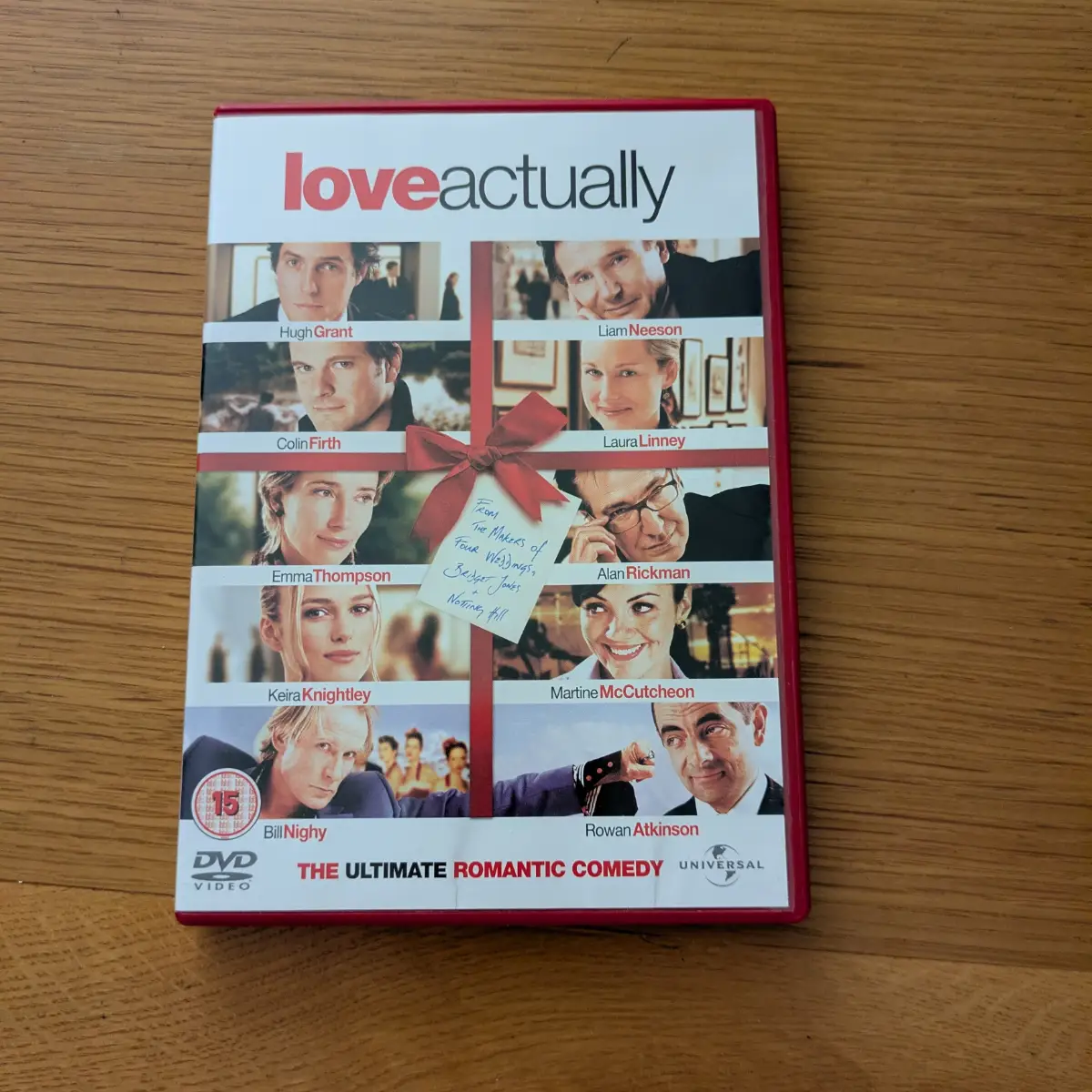 The ultimate romantic comedy Love Actually DVD movie with deleted scenes VGC