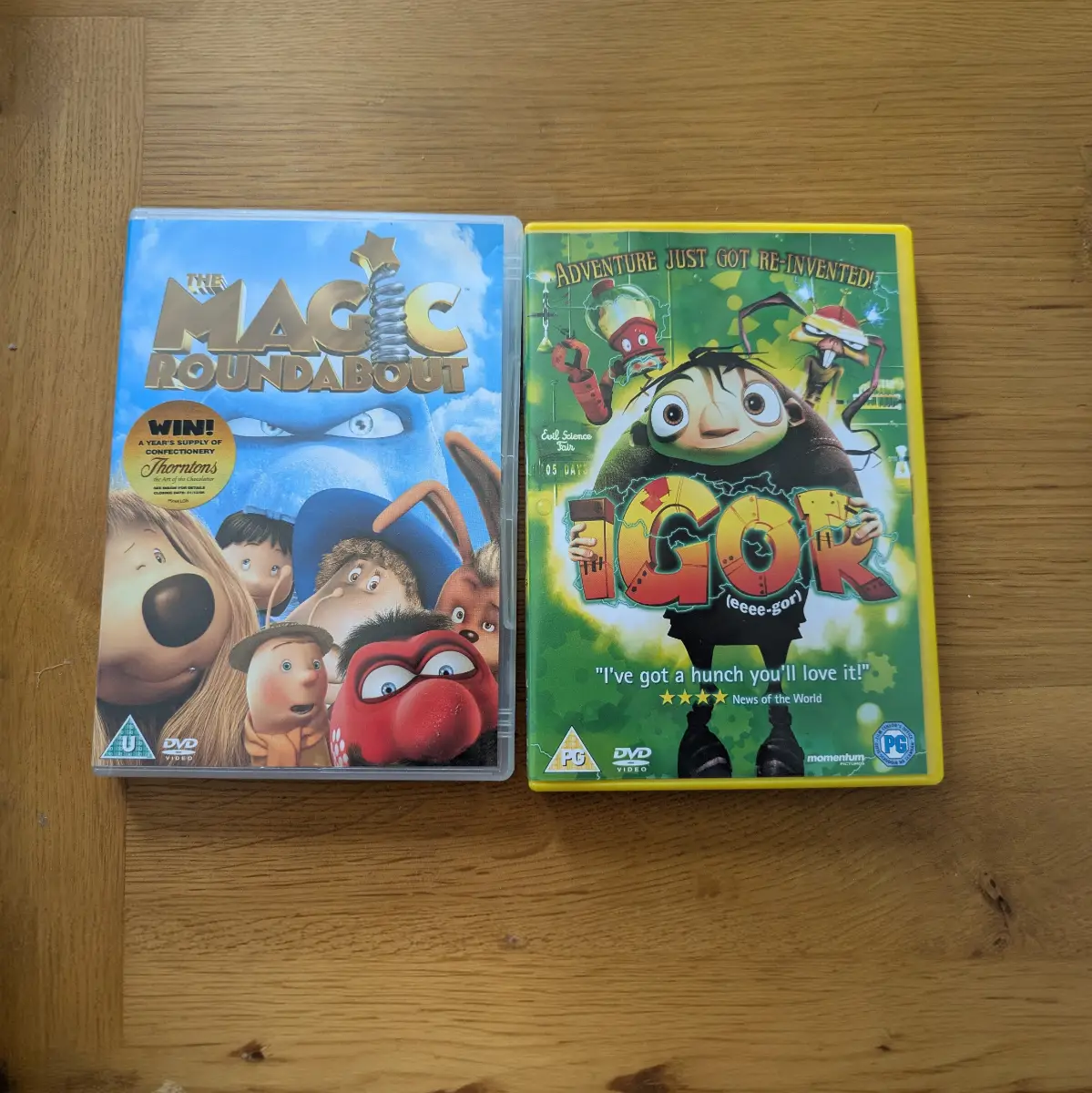 Two kids DVD bundle Igor and The Magic Roundabout