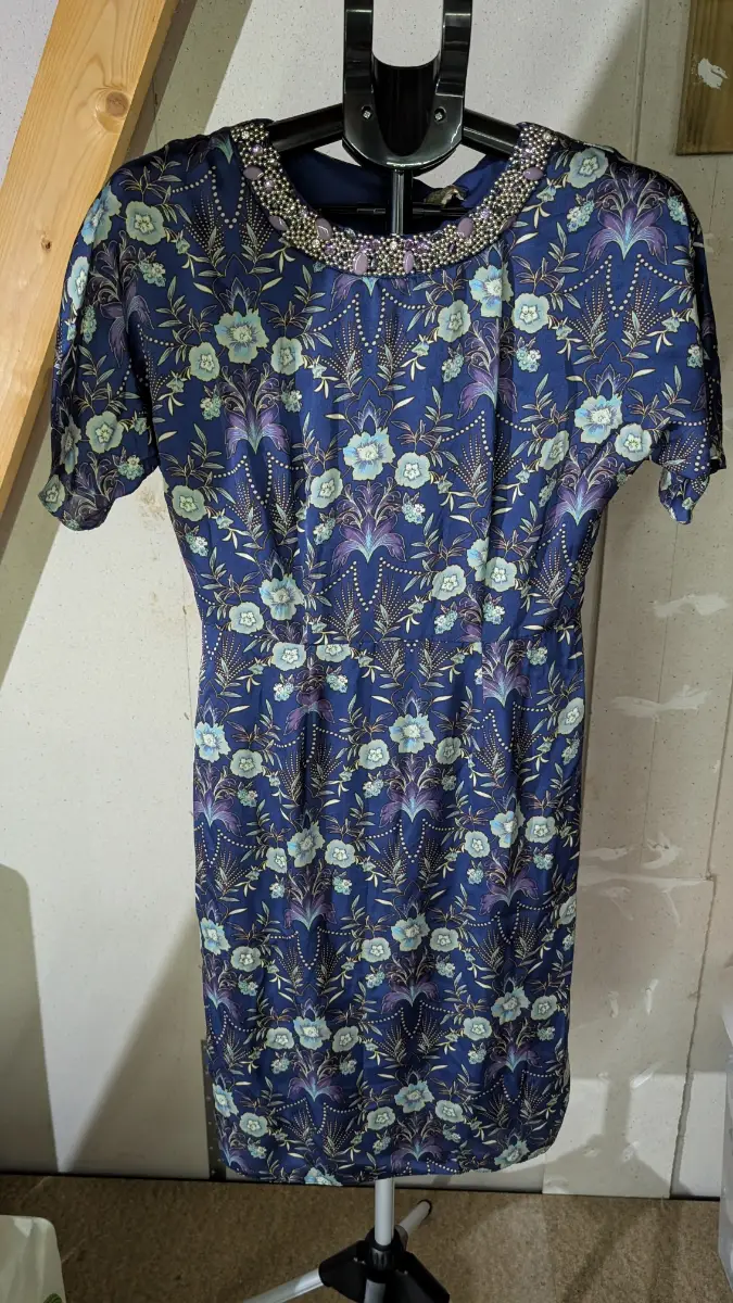 NEW M&Co Boutique Oriental Bloom Beaded Dress 10