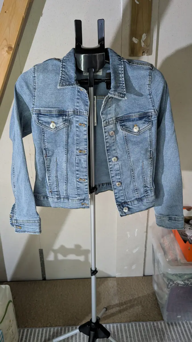NEW Mango Light Blue Denim Jacket XS