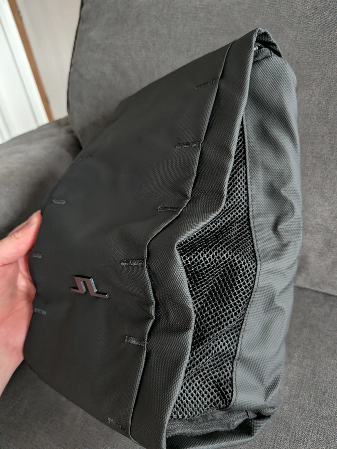 J Lindeberg black golf shoe bag travel holder