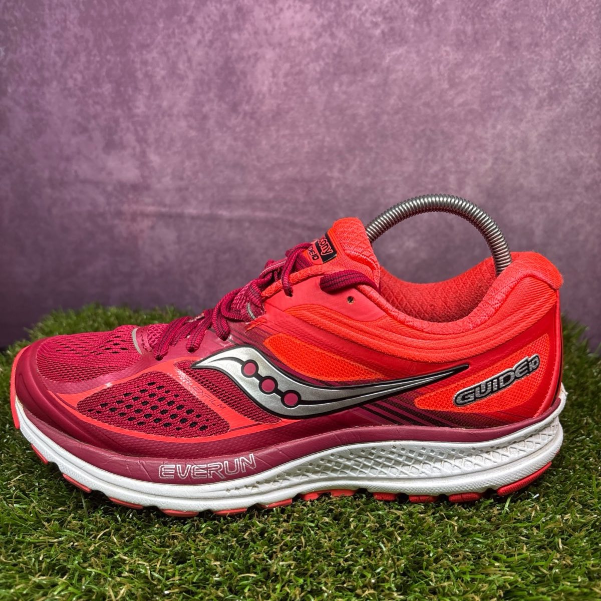 Saucony Guide 10 Womens Sneakers Size 5.5 Red Orange Running Shoes Athletic