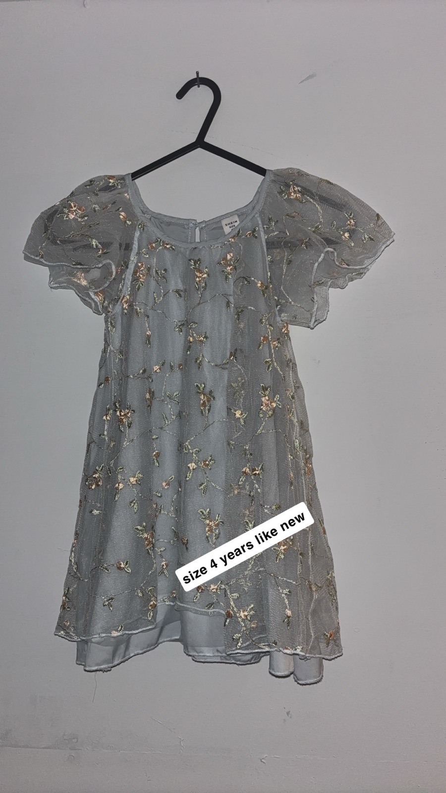 Girls size 4 years party dress