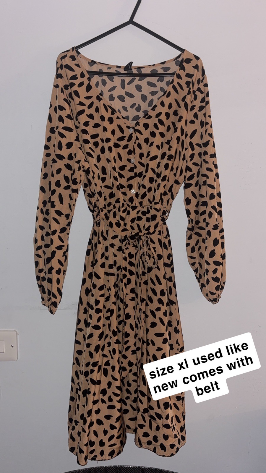Leopard print dress size xl