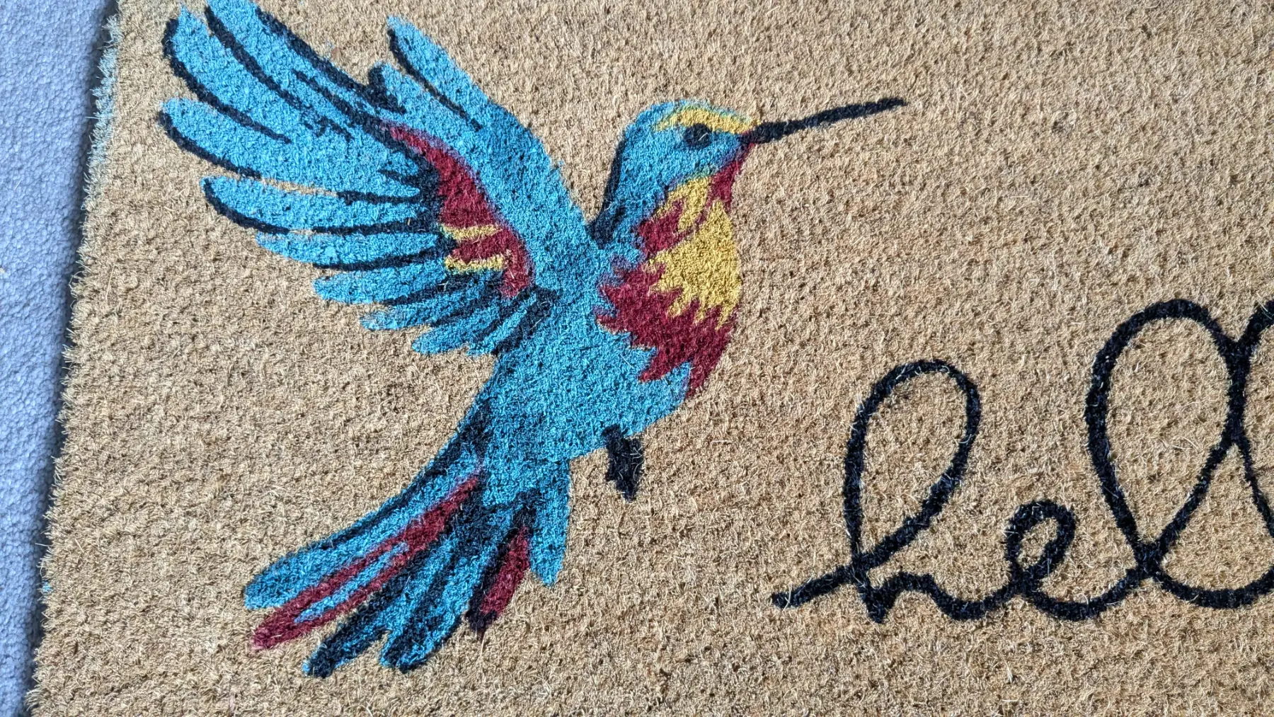 Hummingbird doormat
