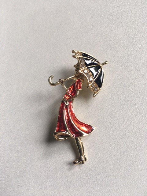 Artdeco Style Rainy Day Brooch