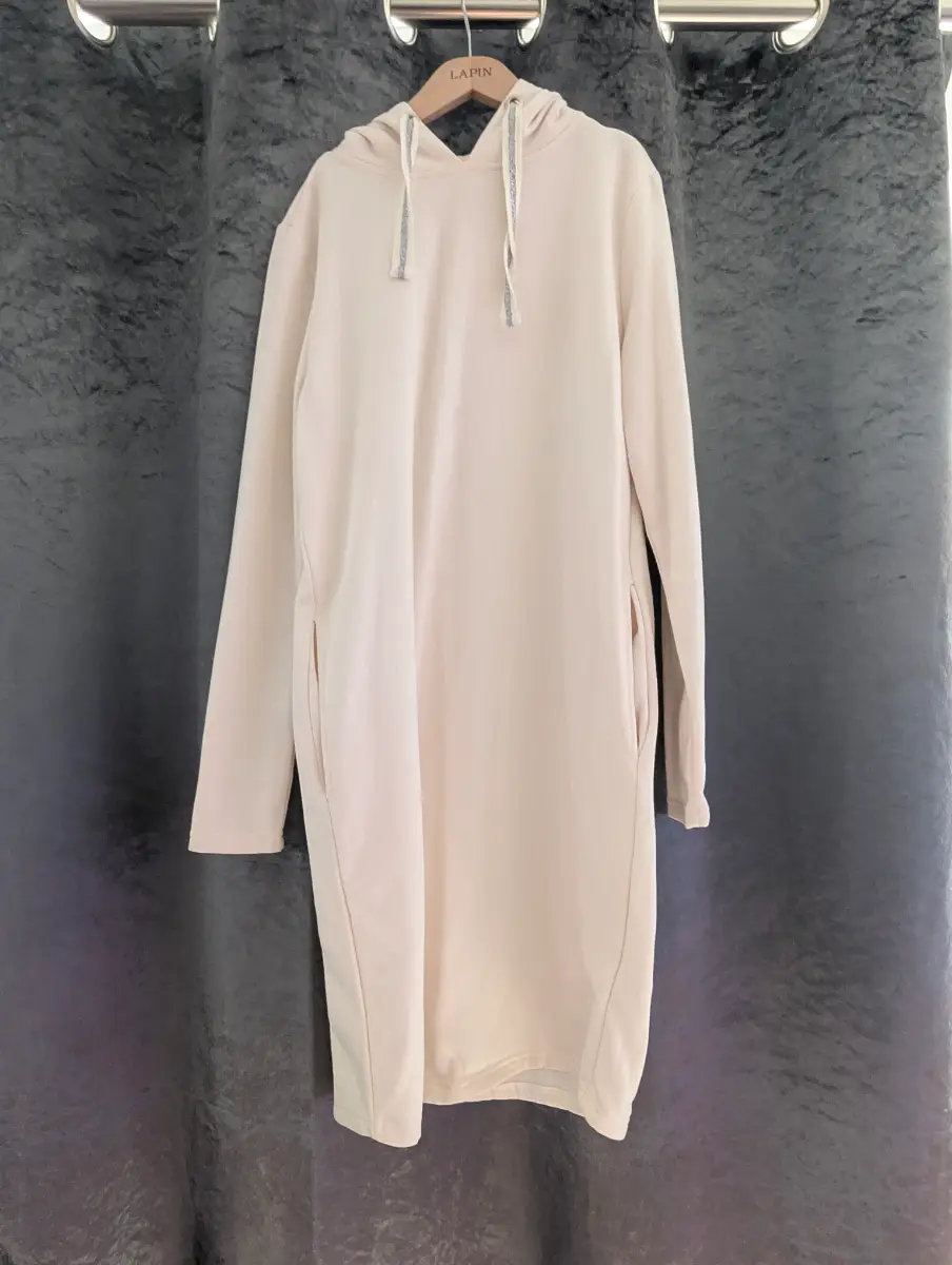 ELISA & ME Cream Cotton Hooded Dress