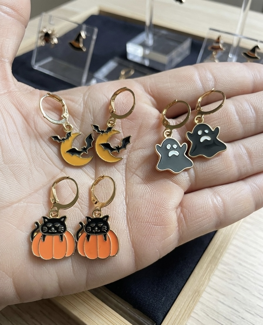 Bundle of three Halloween earrings