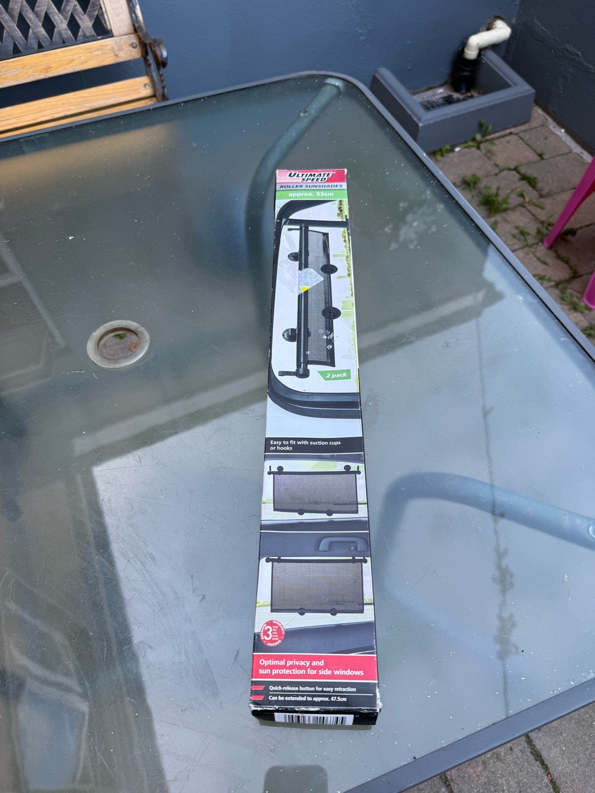 2-pack of Ultimate Speed retractable roller sunshades