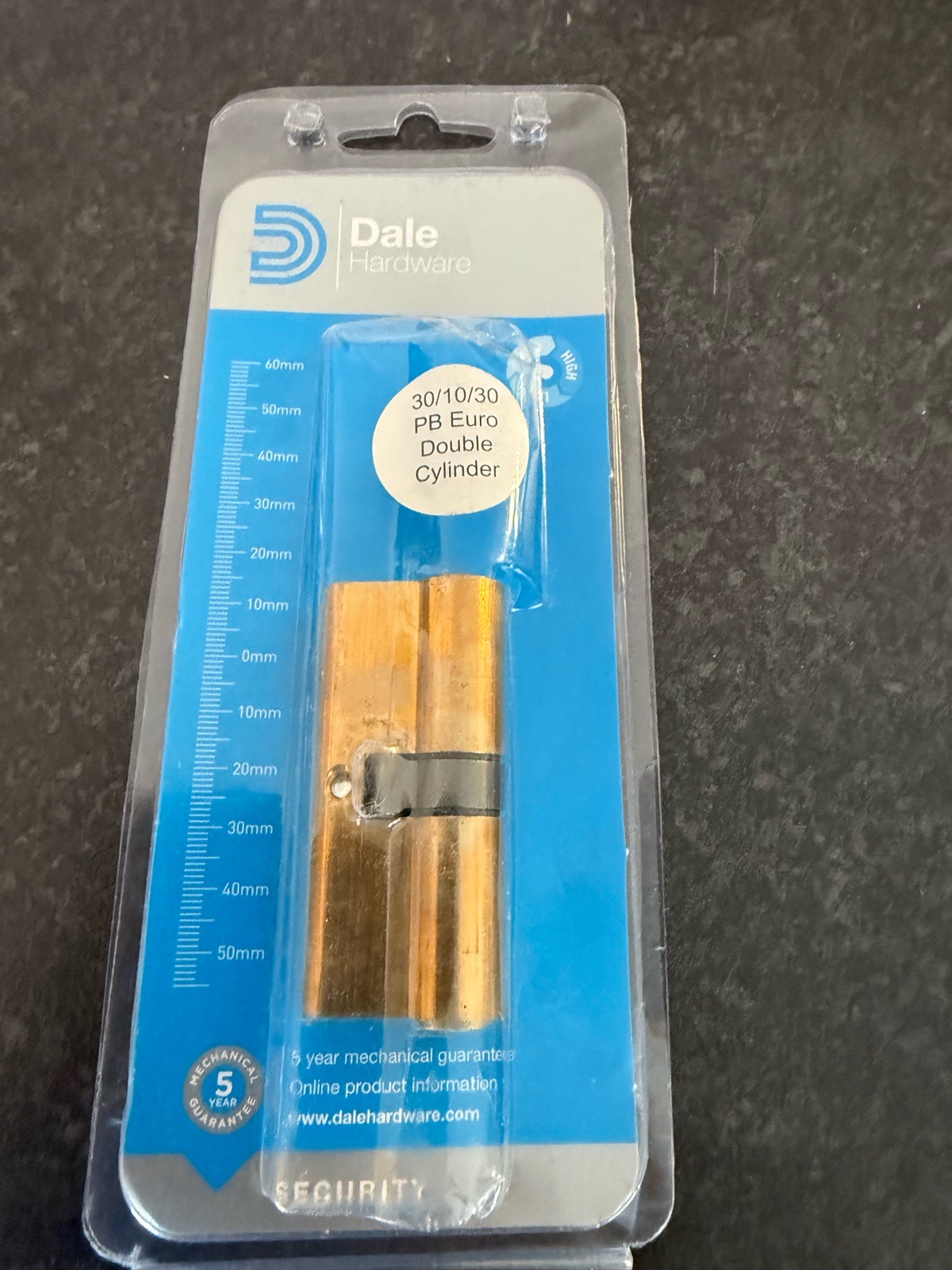 Euro Double Cylinder Lock 30/10/30